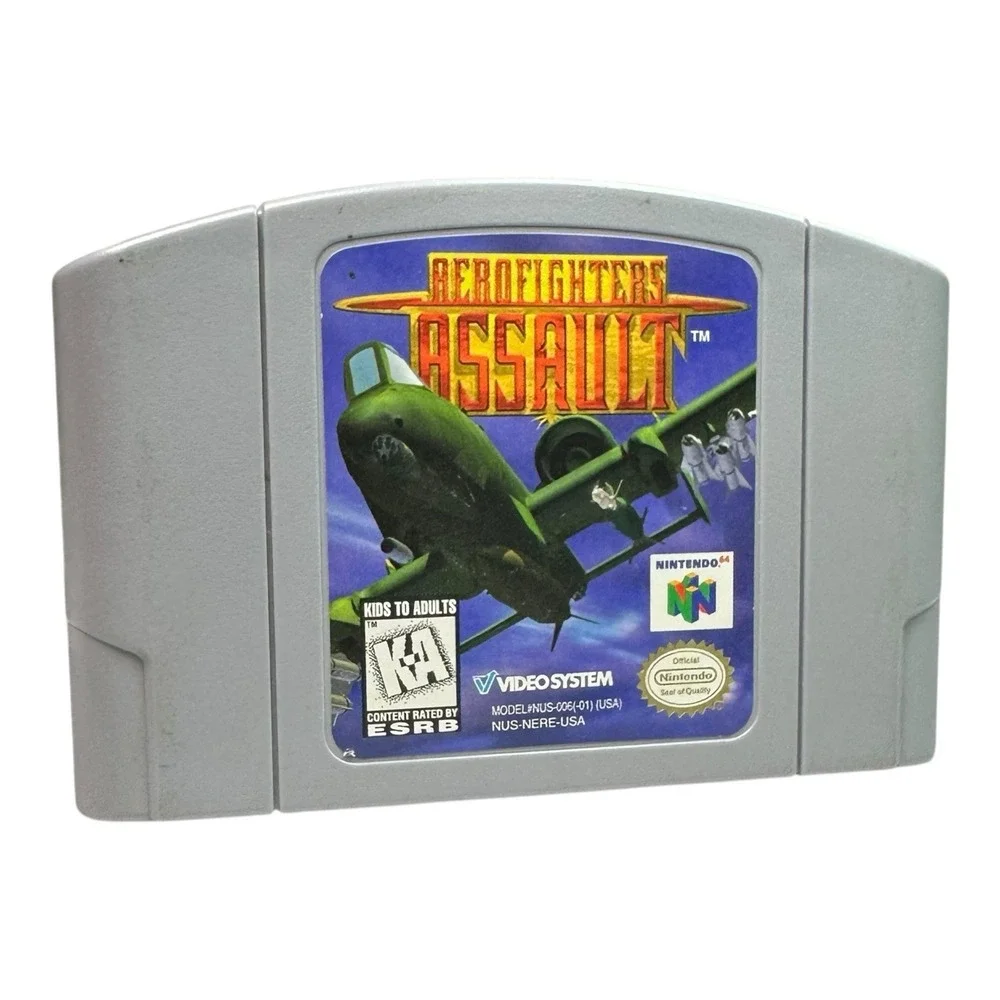 Aerofighters Assault Nintendo 64 N64 Video Game Video System Tested Works